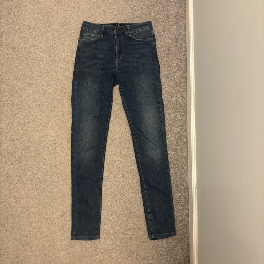 DSTLD Indigo High Rise Skinny Jeans